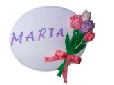 Placa de maternidade- Linha Tulipas